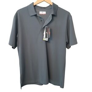 Grand Slam Performance Dry‎ Fit Golf Gray Polo Shirt Men's Medium Stretch NWT